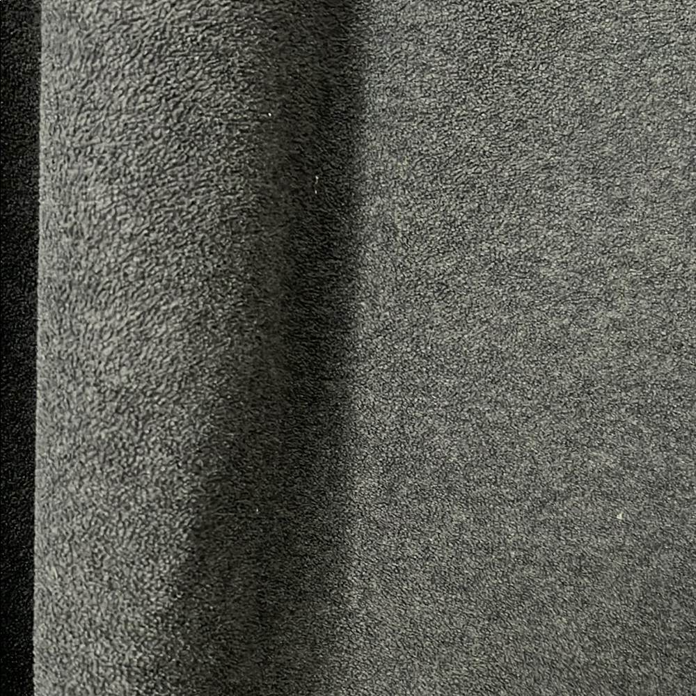 Men's grey Quarter-Zip Sweater Zip Up with black piping Sweatshirt in fleece - Picture 5 of 5